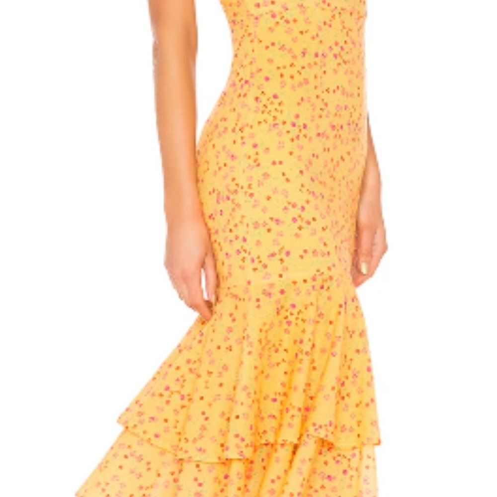 Lovers + Friends Pink Midi Dress with Vibrant Charm - Picture 3 of 7